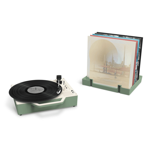 Leitor de discos vintage com um toque moderno Victrola Re-Spin três velocidades de reprodução: 33 13, 45 e 78 RPM