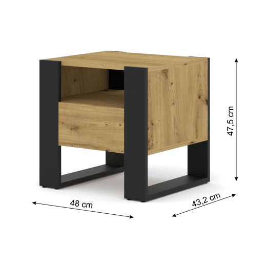 Mesa Cabeceira MONDI 48x40x47 Mesa Cabeceira MONDI 48x40x47