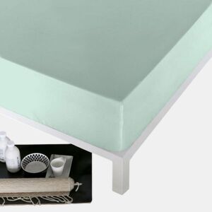Lençol de baixo ajustável Naturals Verde Cama de 150 (150 x 190 cm)