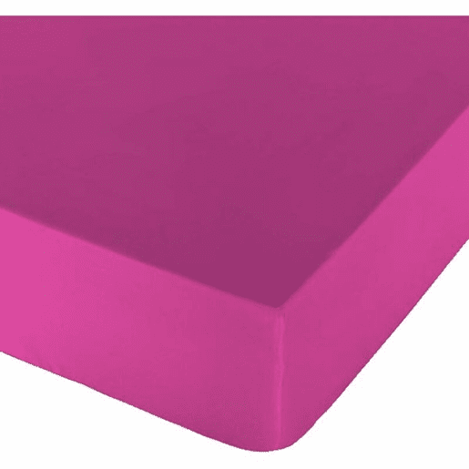 Lençol de baixo ajustável Naturals Fúcsia Cama de 135 (135 x 190 cm)
