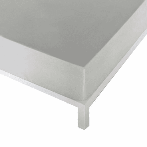 Lençol de baixo ajustável Naturals Cinzento Cama de 180 (180 x 190 cm)