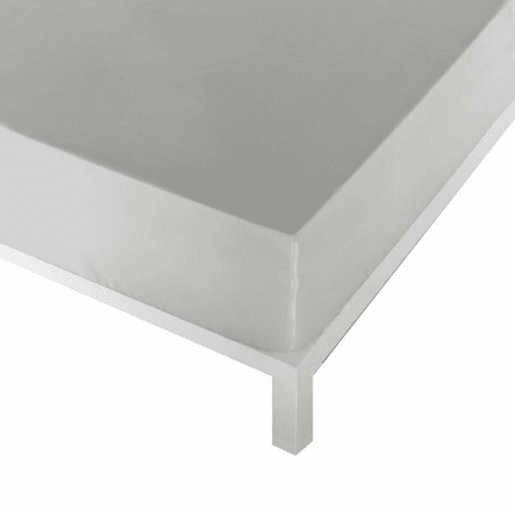 Lençol de baixo ajustável Naturals Cinzento Cama de 135 (135 x 190 cm)
