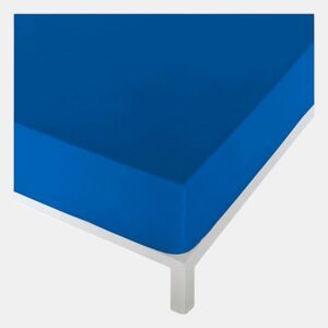 Lençol de baixo ajustável Naturals Azul Cama de 135 (135 x 190 cm)