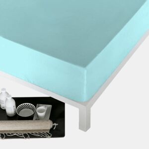 Lençol de baixo ajustável Naturals Azul Cama de 105 (105 x 190 cm)