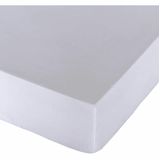 Lençol de baixo ajustável Naturals Branco Cama de 105 (105 x 190 cm)