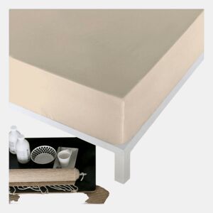 Lençol de baixo ajustável Naturals Bege Cama de 105 (105 x 190 cm) - Cama de 135 (135 x 190 cm)