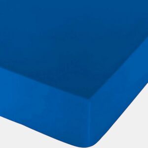 Lençol de baixo ajustável Naturals Azul Cama de 105 (105 x 190 cm)
