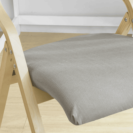 Conjunto de 2 cadeiras dobráveis Cinzento 48 x 58 x 78 cm SoBuy FST40-HGx2