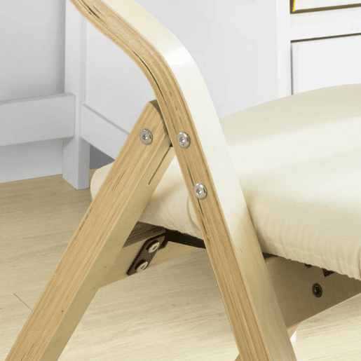 SoBuy Conjunto de 2 cadeiras dobráveis Bege 48 x 58 x 78 cm FST40-Wx2