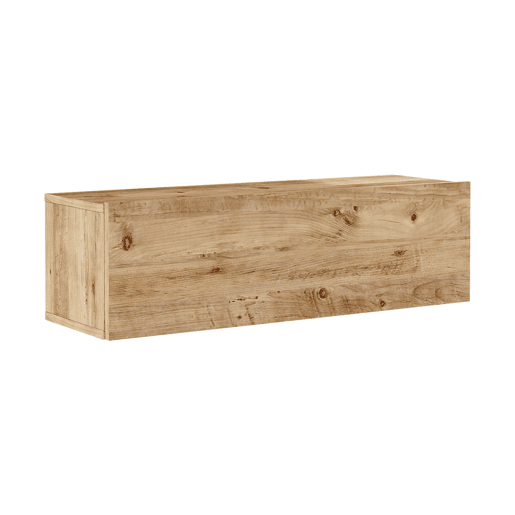 Suporte para TV de parede em carvalho rústico Lapinlahti Chipboard 100x32x30 cm en.casa.