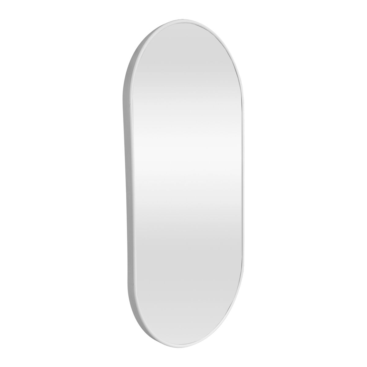 Espejo de pared ovalado picciano de aluminio 40x80 cm blanco
