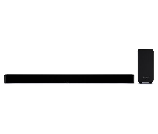 Barra de sonido bluetooth con subwoofer cableado 2,1 200w sb250bt thomson