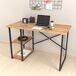 Escritorio Nittedal con 2 estantes aglomerado/metal 120x60 Escritorio Nittedal con 2 estantes aglomerado/metal 120x60 Madera