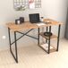 Escritorio Nittedal con 2 estantes aglomerado/metal 120x60 Escritorio Nittedal con 2 estantes aglomerado/metal 120x60 Madera