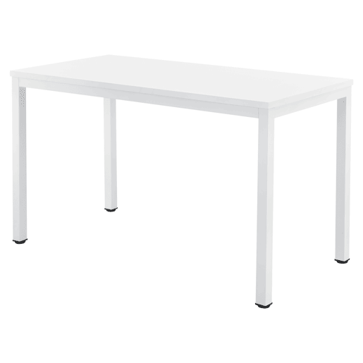Secretária retangular Odense em açoaglomerado 75 x 120 x 60 cm - Branco en.casa.