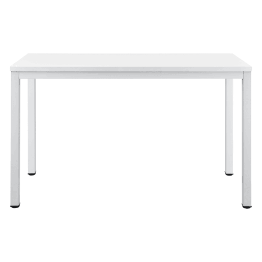Secretária retangular Odense em açoaglomerado 75 x 120 x 60 cm - Branco en.casa.