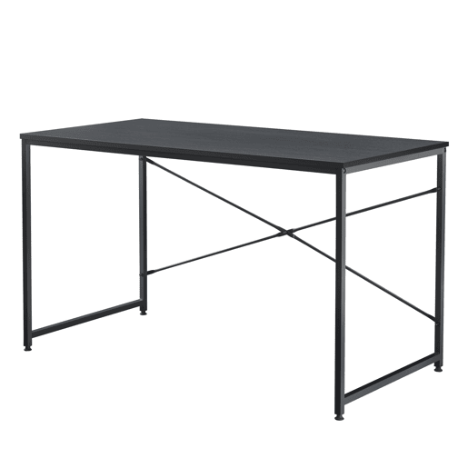 Secretária Røros em MDF e metal 120 x 60 x 72 cm - Preto en.casa.