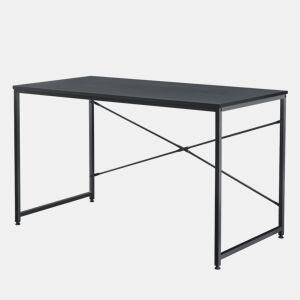 Secretária Røros em MDF e metal 120 x 60 x 72 cm - Preto en.casa.
