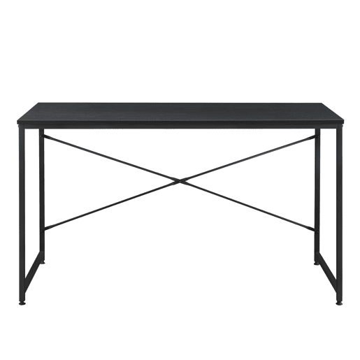 Secretária Røros em MDF e metal 120 x 60 x 72 cm - Preto en.casa.