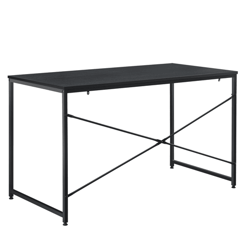 Secretária Røros em MDF e metal 120 x 60 x 72 cm - Preto en.casa.
