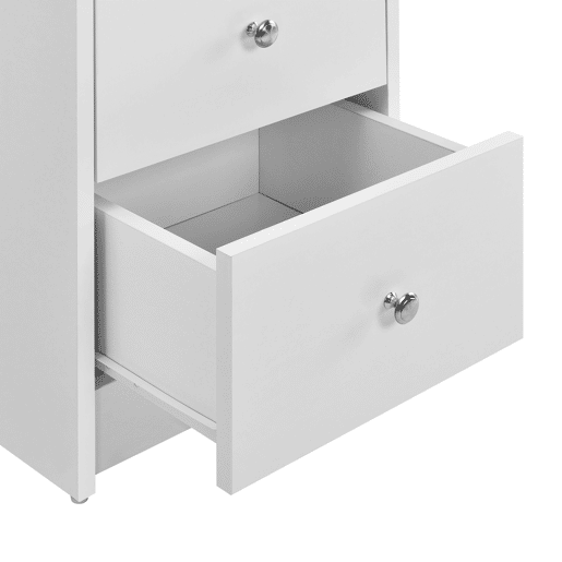 Secretária Lemberg - 120 x 49 x 72 cm - 3 compartimentos e 3 gavetas em aglomerado - Branco en.casa.