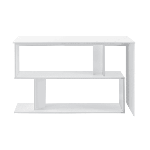 Secretária Arendal em forma de L Aglomerado 77x120x50 cm branco en.casa