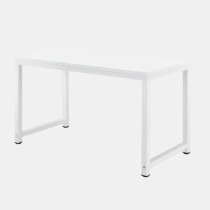 Mesa de computador Mesa de PC Herning AçoAglomerado 75x120x60 cm Branco en.casa