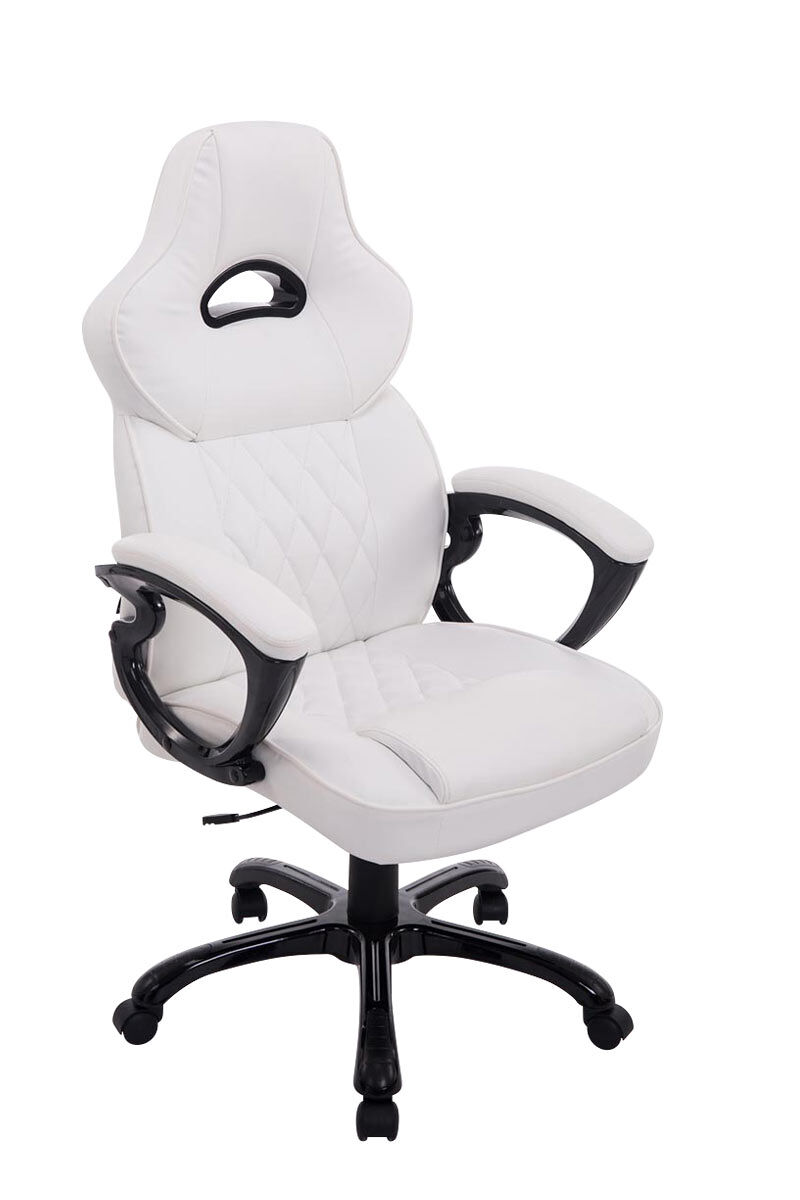 Silla de oficina racing big xxx ergonómica con mecanismo de inclinación color blanco