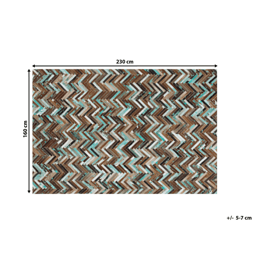 Tapete AMASYA Castanho 160 x 230 cm Pele