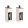 Conjunto de 2 mesas de apoio com 1 gaveta branco FBT111 20x35x60 cm SoBuy