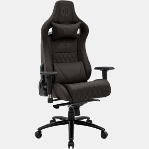 Cadeira de escritório ergonómica Keren com assento regulável em altura 100% pele verdadeira Cor Castanho