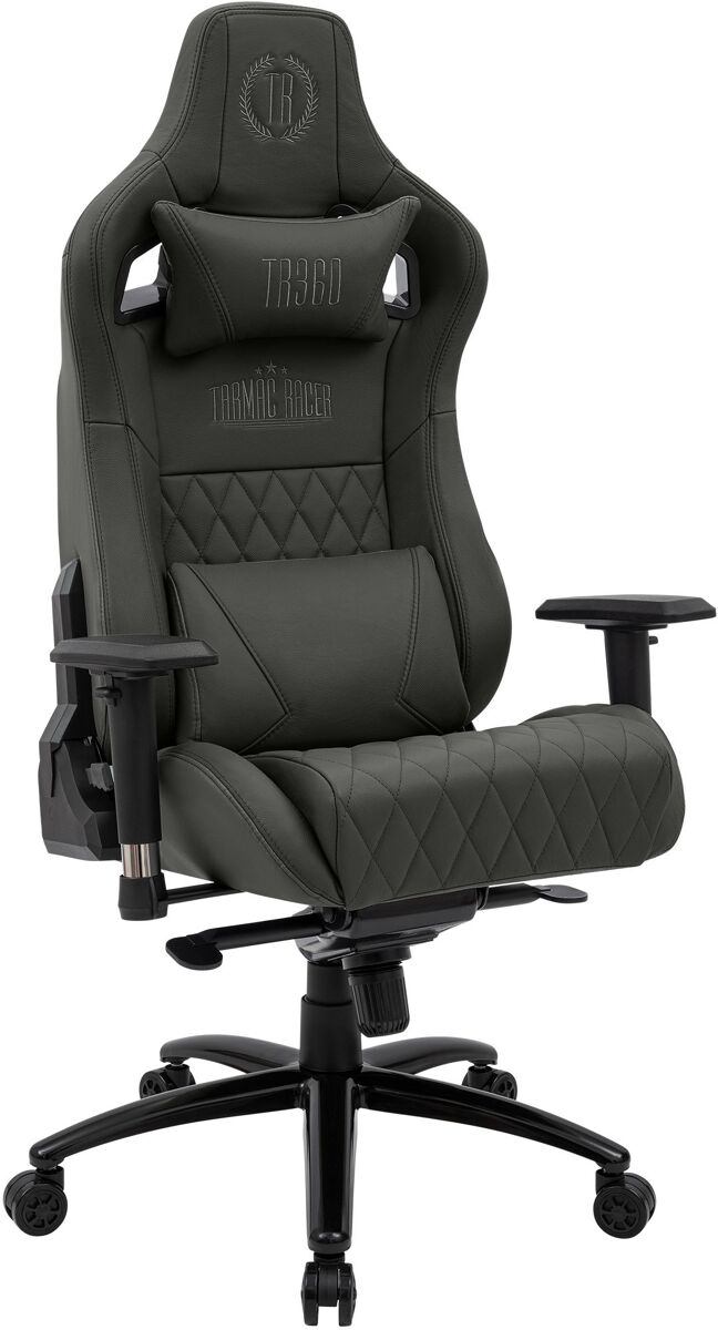 Silla de oficina keren ergonómica altura del asiento ajustable 100% cuero real color gris