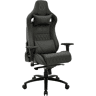Cadeira de escritório ergonómica Keren com assento regulável em altura 100% pele verdadeira Cor Cinzento