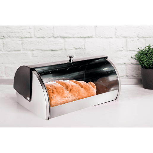 Berlinger Haus Carbon Pro Conjunto de Caixa de Pão + 3 Boiões de Cozinha Aço Inoxidável, Contentor com Tampa Deslizante, , Cinzento escuro  Inox