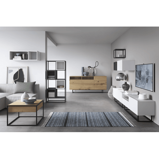 Cómoda ENJOY EK120 design minimalista com gavetas 120x37x82 cm Branco