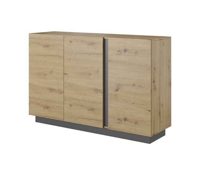 Cómoda arco 138 diseño moderno y acabado de alta calidad con compartimentos 139x40x91 cm madera