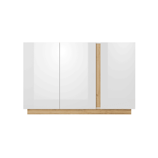 Cómoda ARCO 138 design moderno e acabamento de alta qualidade com compartimentos 139x40x91 cm Branco