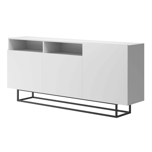 Cómoda ENJOY EK180 moderna e funcional 180x37x82 cm Branco