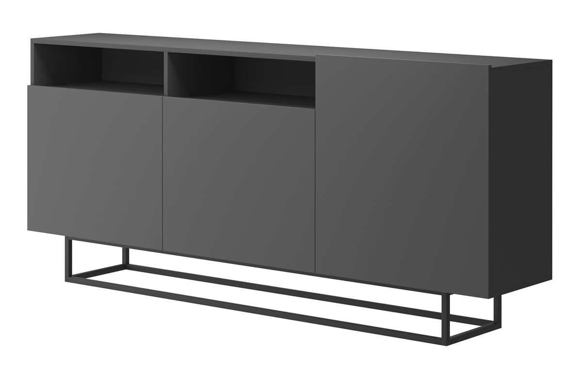 Cómoda enjoy ek180 moderno y funcional 180x37x82 cm gris oscuro