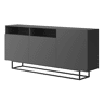 Cómoda ENJOY EK180 moderna e funcional 180x37x82 cm Cinzento escuro