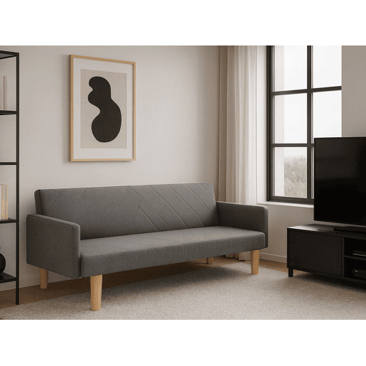 Sofa Cama 3 Lugares, Cosmos (Cinza)