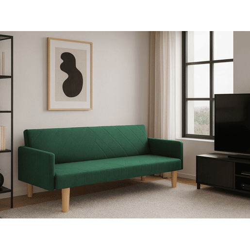 Sofa Cama 3 Lugares, Cosmos (Verde) Sofa Cama 3 Lugares, Cosmos (Verde)
