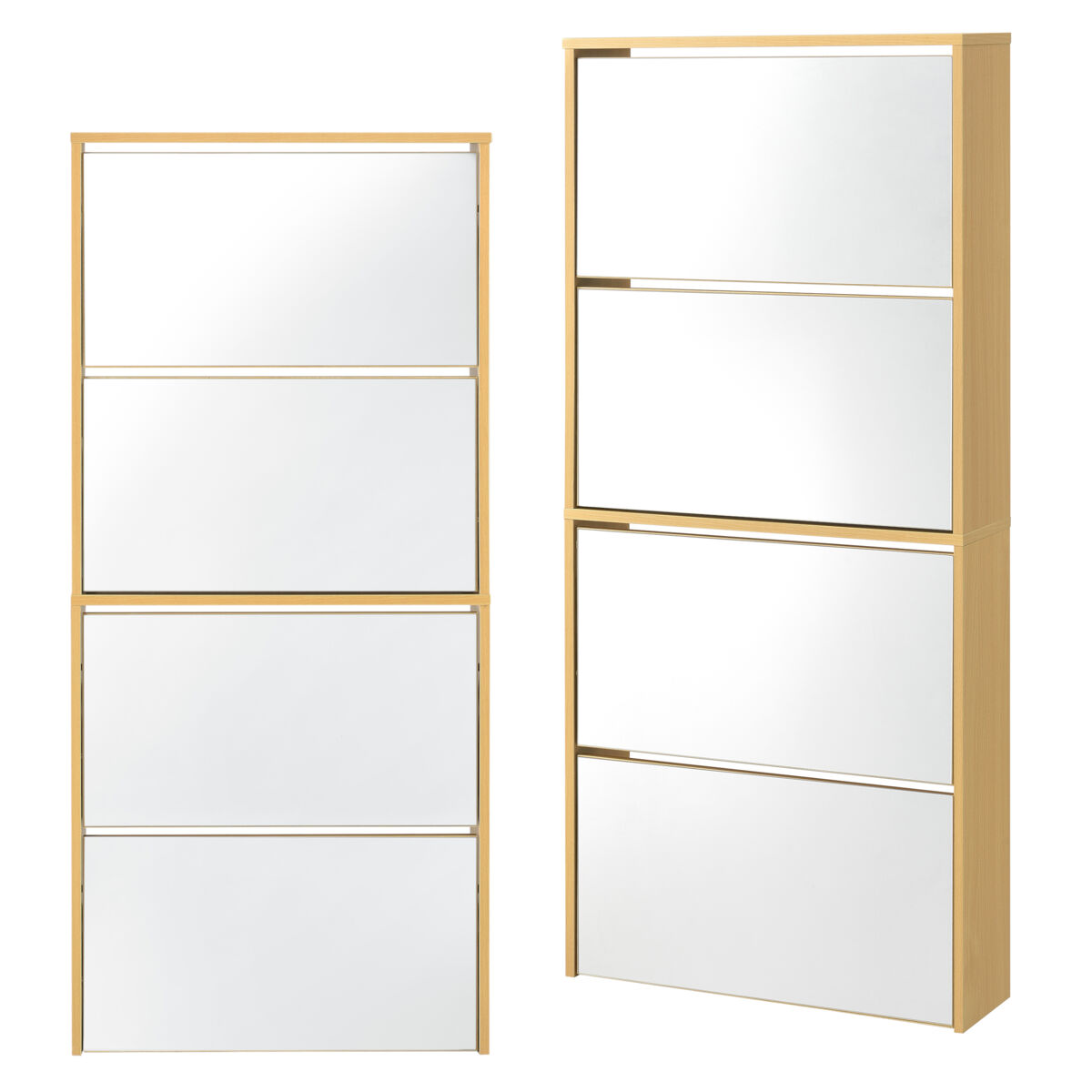 Zapatero Vogar con Espejo para 12 pares de zapatos aglomerado 63