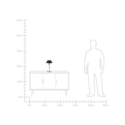 Beliani Candeeiro de mesa CAPARO Beliani Candeeiro de mesa CAPARO