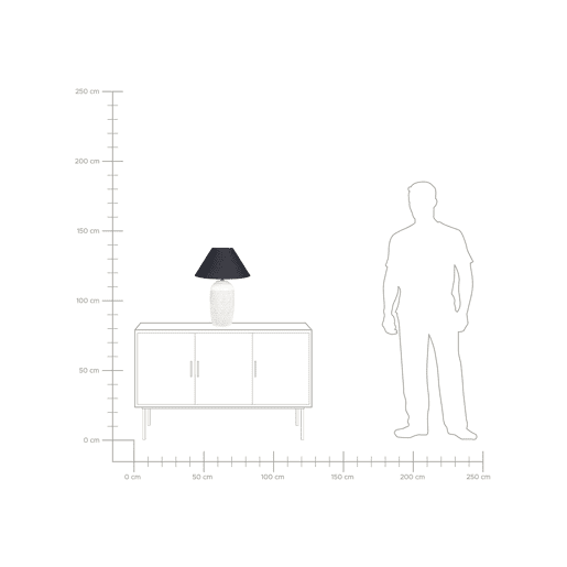 Beliani Candeeiro de mesa TELIRE