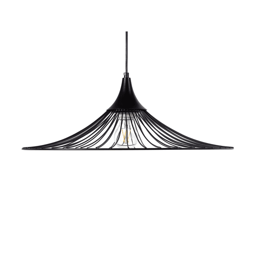 Candeeiro suspenso MAZARO Metal Preto Candeeiro suspenso MAZARO Metal Preto