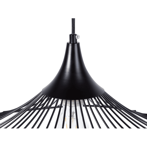 Candeeiro suspenso MAZARO Metal Preto Candeeiro suspenso MAZARO Metal Preto