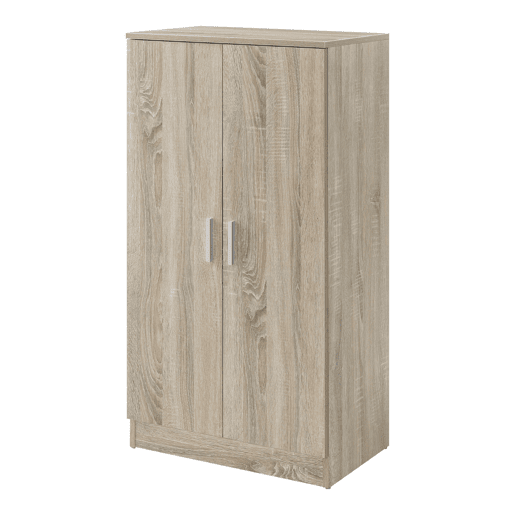 Sapateira com prateleiras e portas Aglomerado 108 x 55 x 35cm Carvalho en.casa