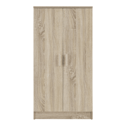 Sapateira com prateleiras e portas Aglomerado 108 x 55 x 35cm Carvalho en.casa