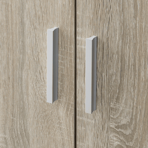 Sapateira com prateleiras e portas Aglomerado 108 x 55 x 35cm Carvalho en.casa
